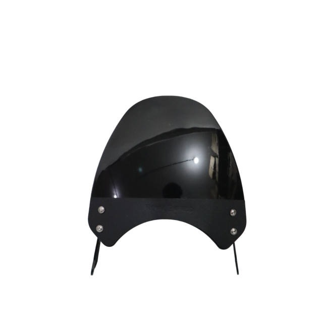 MotoCare Black Small Visor for Royal Enfield Hunter 350 – Stylish & Durable Wind Deflector