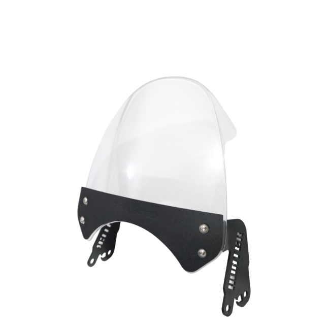 MotoCare Clear Small Visor for Royal Enfield Hunter 350 – Premium Wind Deflector