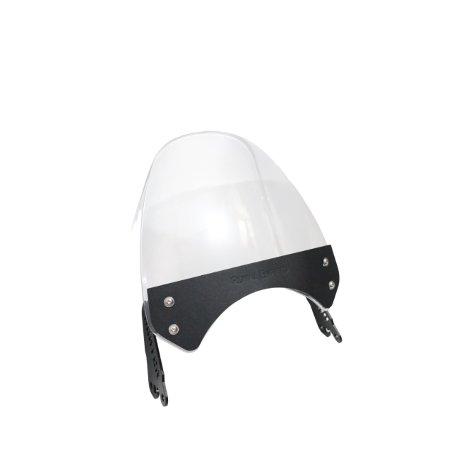 MotoCare Clear Small Visor for Royal Enfield Hunter 350 – Premium Wind Deflector