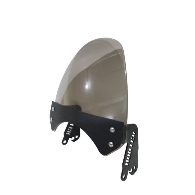 MotoCare Small Smoke Visor for Royal Enfield Hunter 350 – Sleek & Aerodynamic Wind Deflection