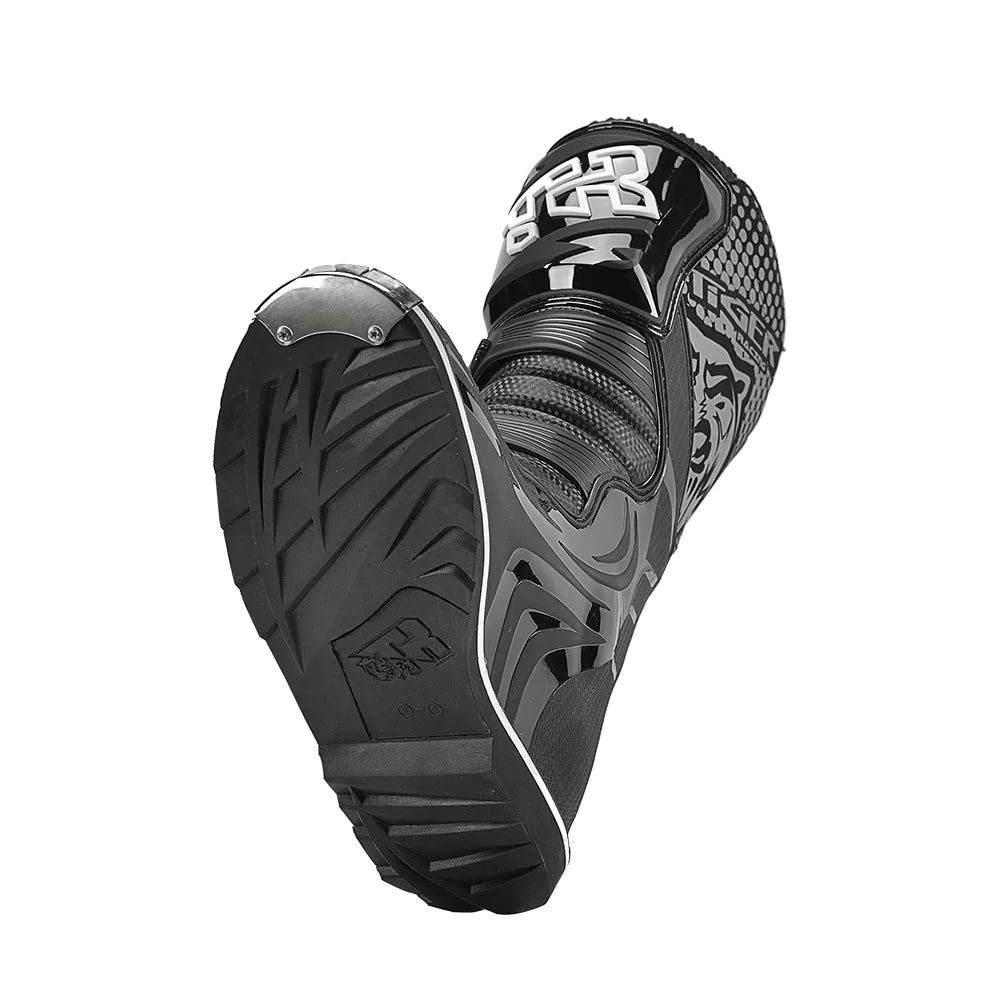 Tiger TR E001 Black Motocross Boots for Off-Road Riding