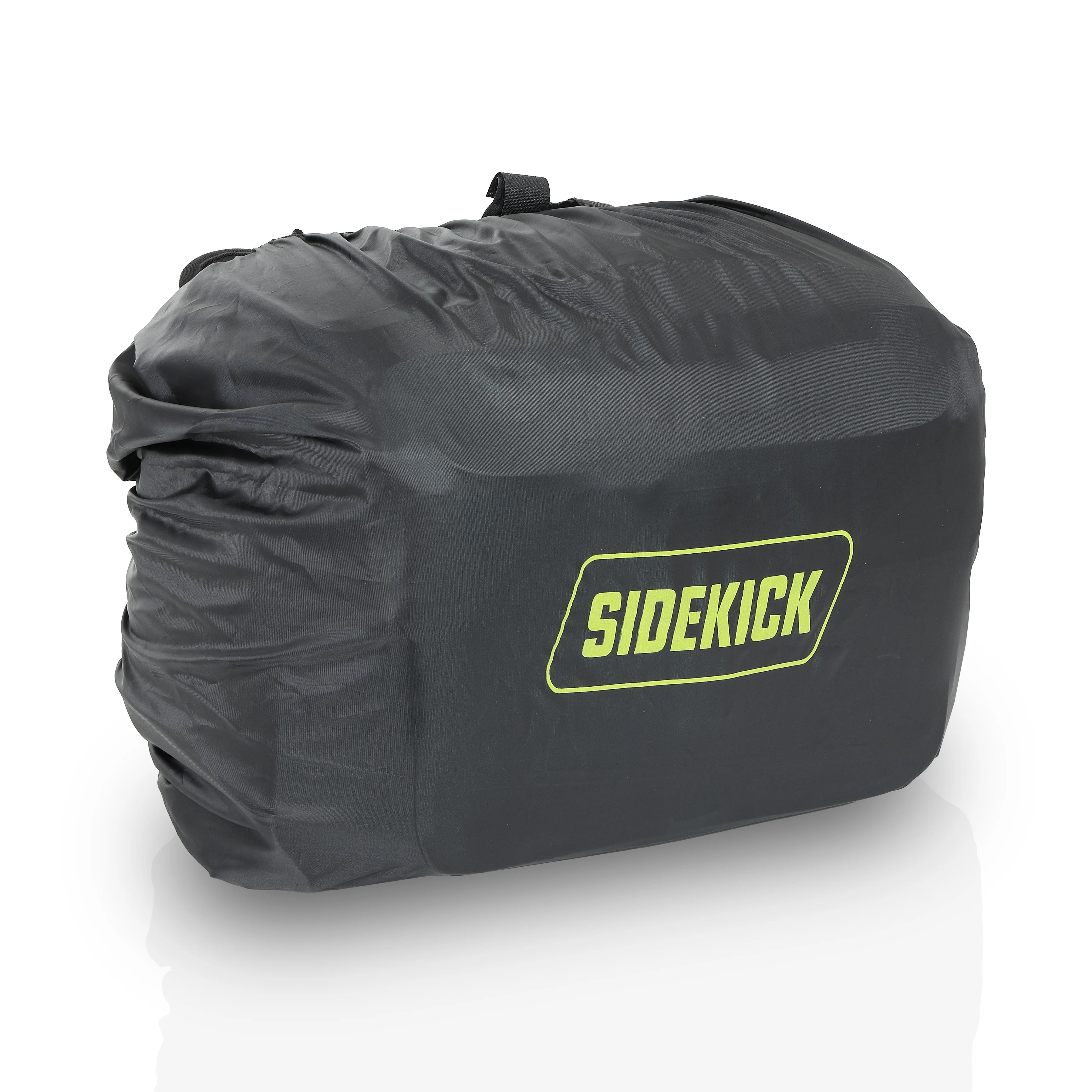 SideKick Cruiser 50Ltrs Saddlebags for All Motorcycles with a Straight Exhaust with Waterproof Rain Cover.