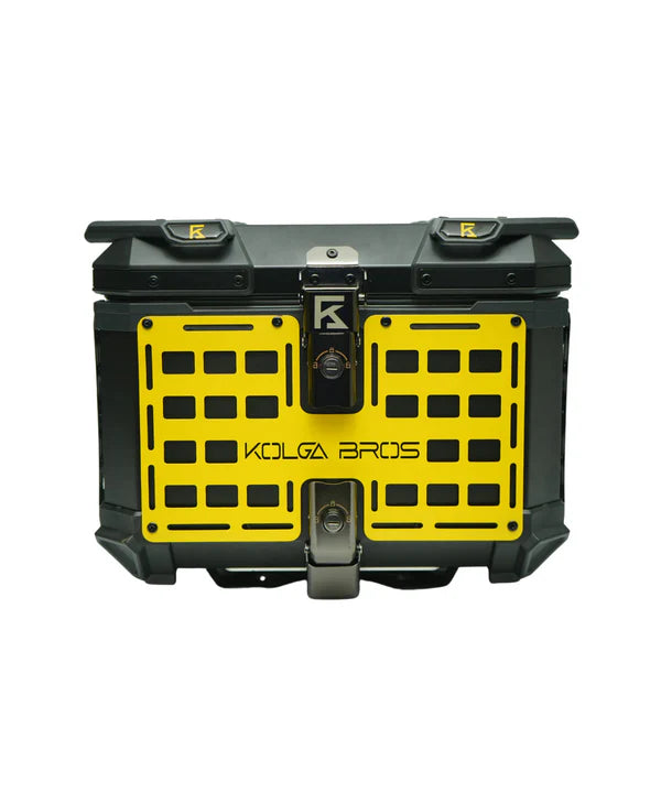 Kolga Bros Adventure Moto Trunk Aluminium Alloy Top Box - Black