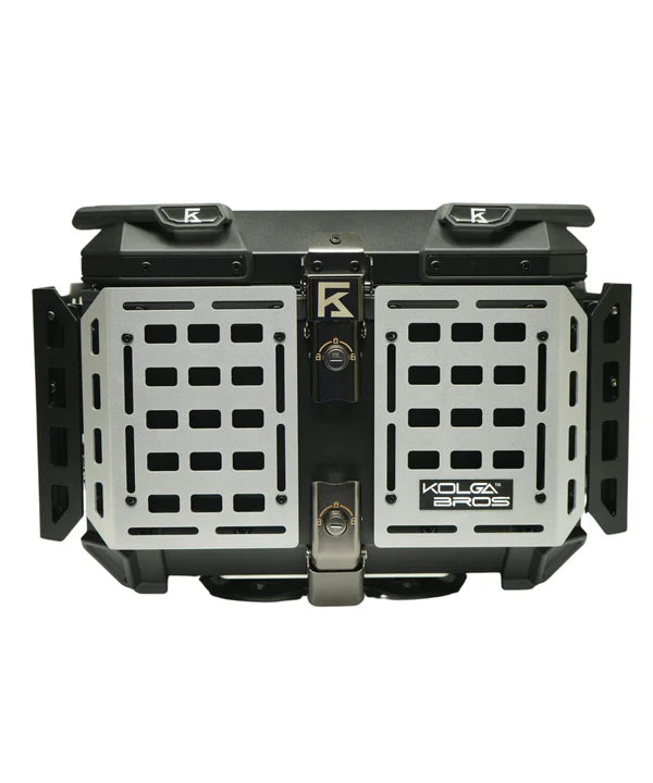 Kolga Bros Camper Moto Trunk Aluminium Alloy Top Box - Black