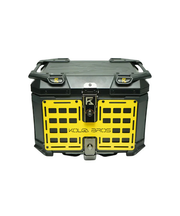 Kolga Bros Adventure Moto Trunk Aluminium Alloy Top Box - Black
