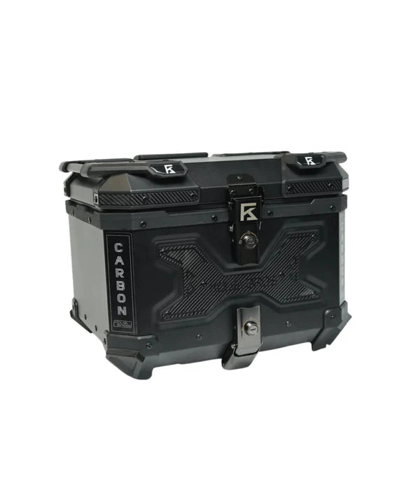 Kolga Bros Aluminium Alloy Carbon Moto Trunk 36L Top Box - Black - KBMT-05-36