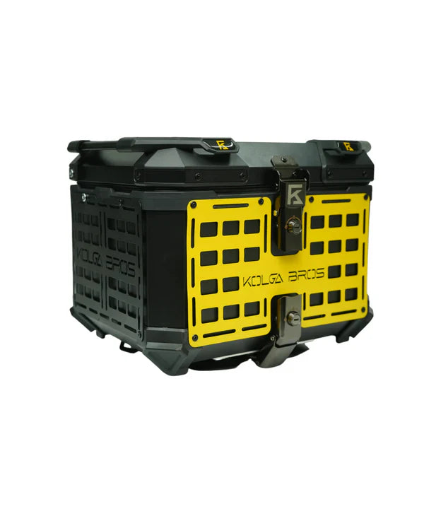 Kolga Bros Adventure Moto Trunk Aluminium Alloy Top Box - Black