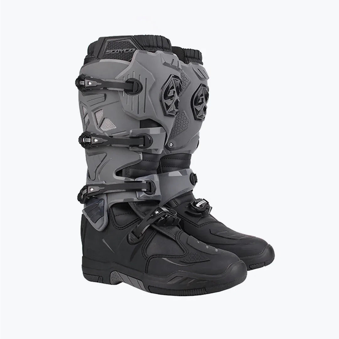 Scoyco Boot MBM004 Grey – Ultimate Riding Protection & Comfort