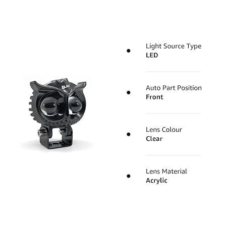 40W 2 LED Fog Light - MB Owl Design