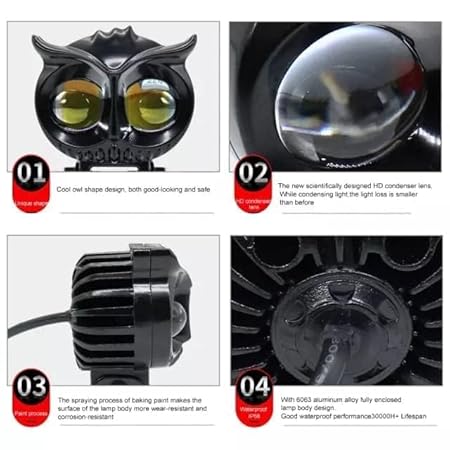 40W 2 LED Fog Light - MB Owl Design