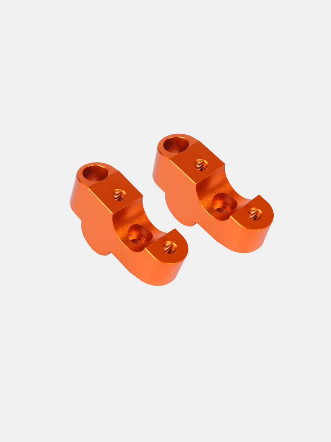 KTM 390 Adventure Handlebar Risers - Height Increase - Orange