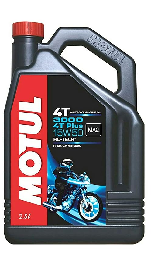 Motul 3000 4T Plus 15W-50 Mineral Engine Oil