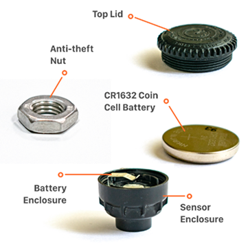 SensAiry External TPMS (Pack of 2 Sensors) – DIY Solution for Cars and Motorcycles