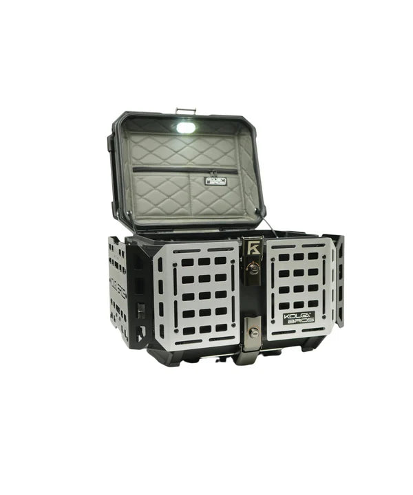 Kolga Bros Camper Moto Trunk Aluminium Alloy Top Box - Black