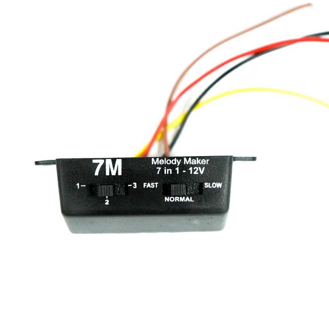 Horn Module 7M Melody Maker cutout Universal Black 12V