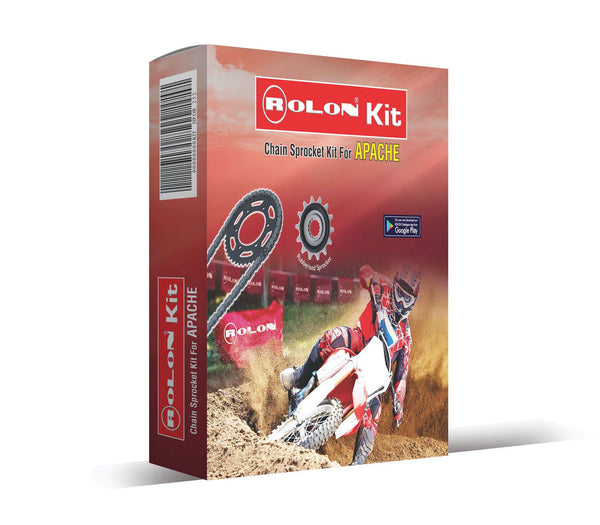 Apache 200 4V Rolon Sprocket Kit + Free Chain Lube