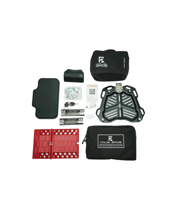 Kolga Bros Camper Moto Trunk Aluminium Alloy Top Box - Black