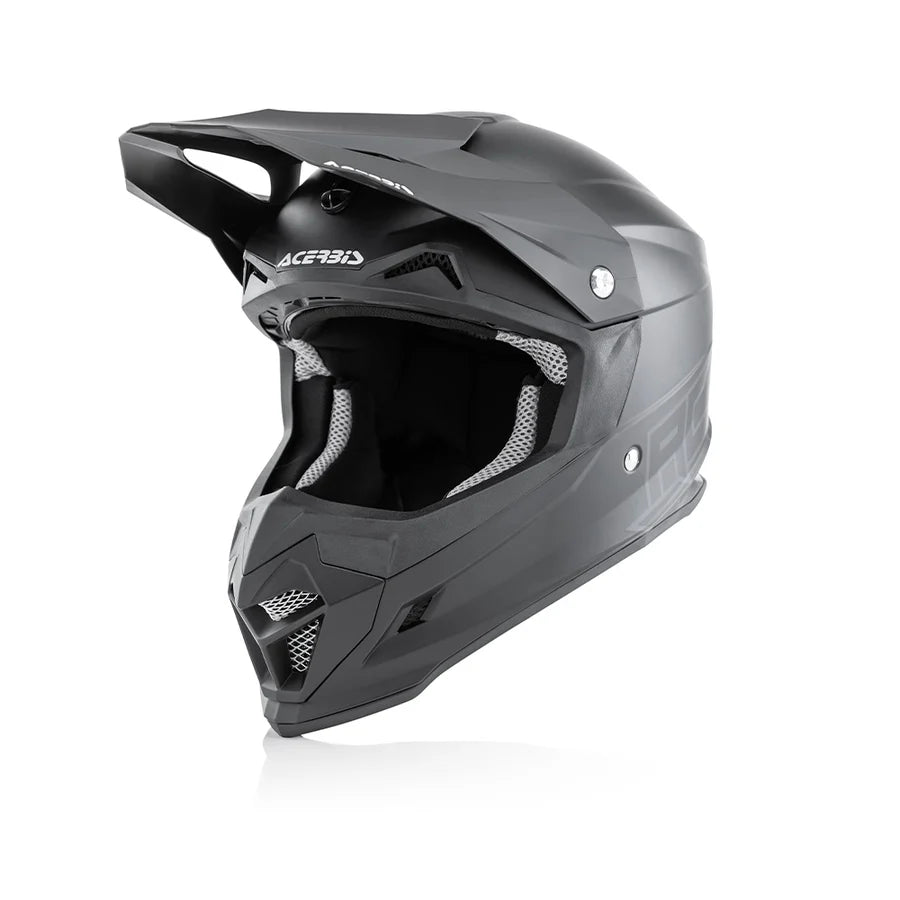 ACERBIS PROFILE 4 Motocross Helmet Gloss Black – ECE 22-05 Certified