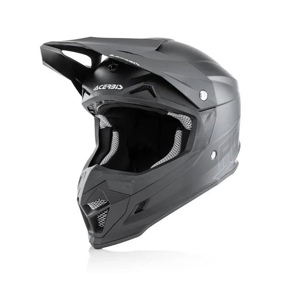 ACERBIS PROFILE 4 Motocross Helmet Gloss Black – ECE 22-05 Certified