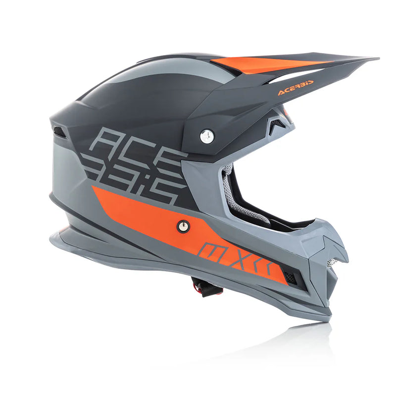 ACERBIS PROFILE 4 Motocross Helmet – ECE 22-05 Certified Black/Orange