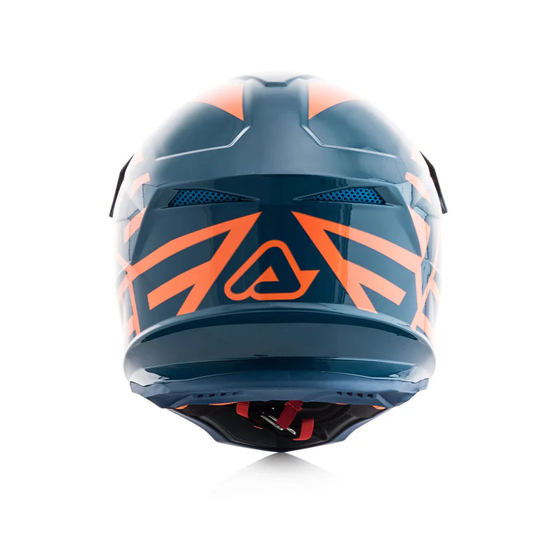 ACERBIS PROFILE 4 Motocross Helmet Gloss - Blue/Orange – ECE 22-05 Certified