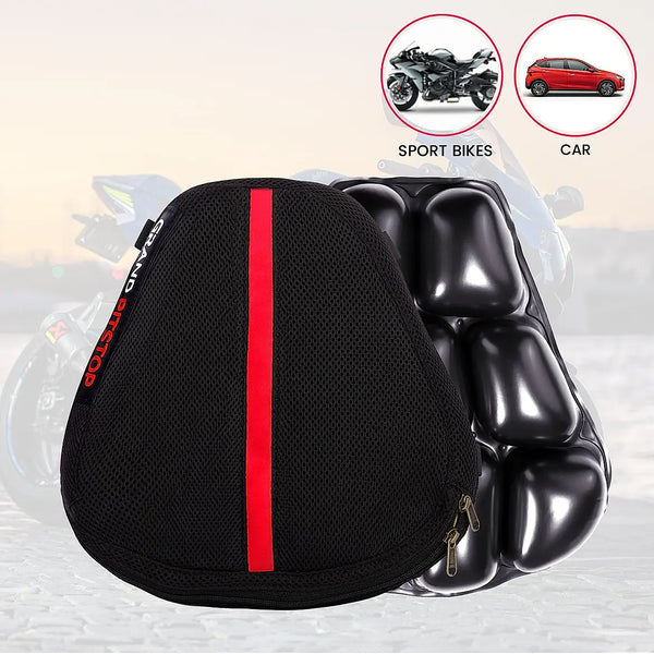 Air Bubble Airseat for Motorcycle and Car Lumbar Support - Sports Premium Without Pump | Grand Pitstop