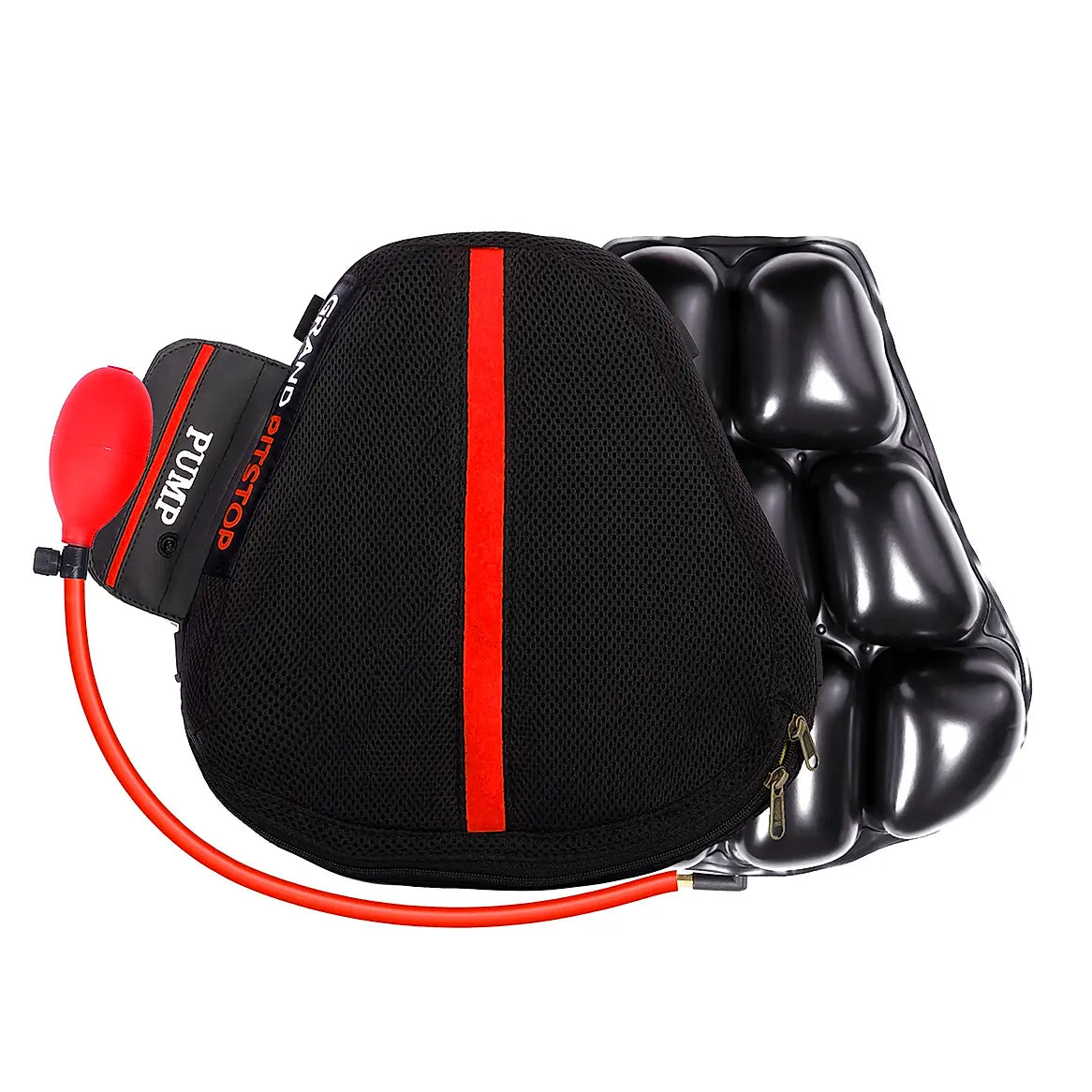 Air Bubble Airseat for Motorcycle and Car Lumbar Support - Sports Premium with Pump | Grand Pitstop