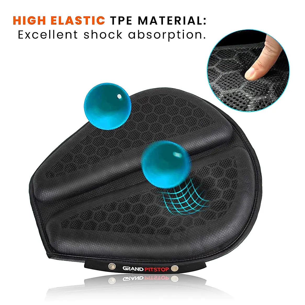 Motorcycle Honeycomb Gel Air Seat  - Grand Pitstop