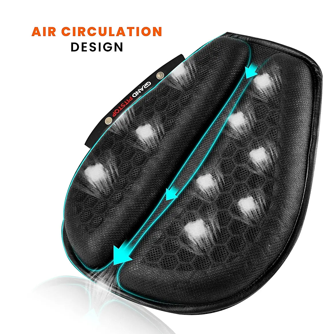 Motorcycle Honeycomb Gel Air Seat  - Grand Pitstop