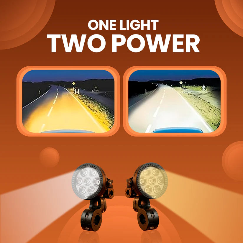 LGP DK70 7 LED High-Power Motorcycle Spotlight, 140W 20000LM LED Auxiliary Light