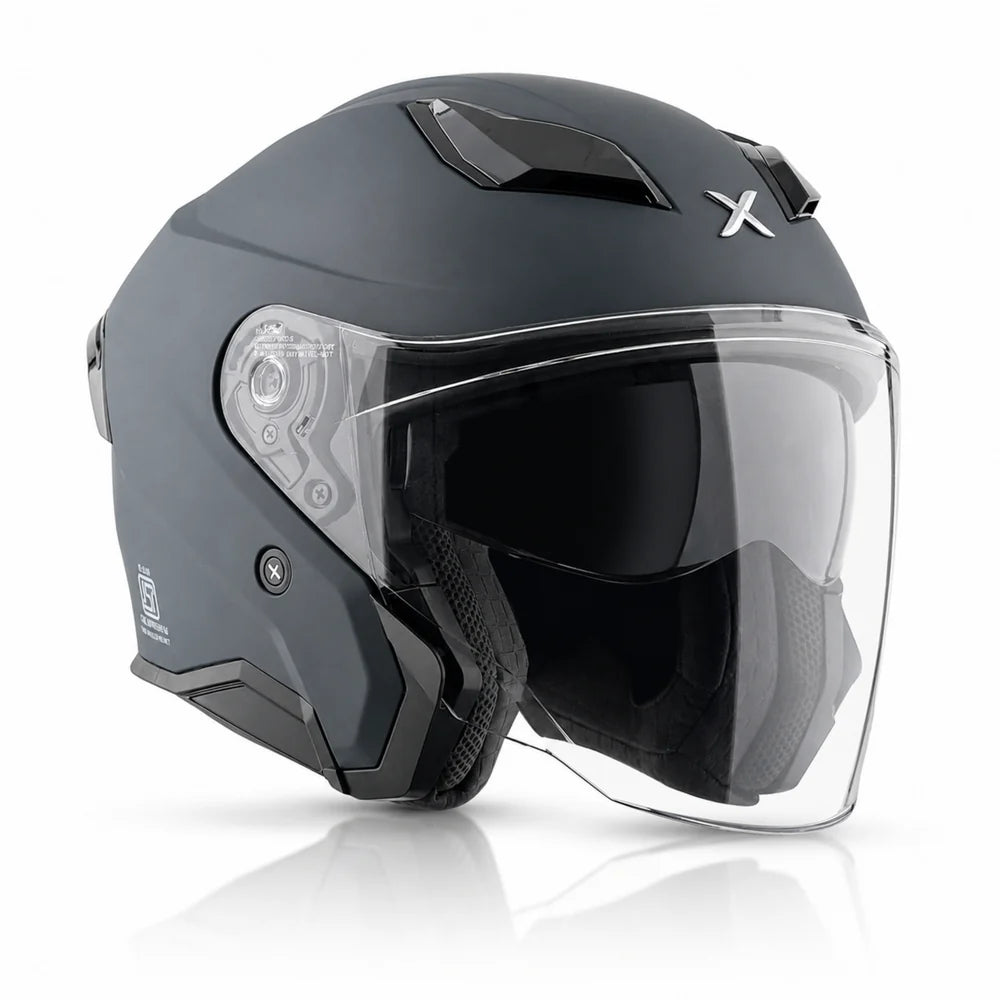 Axor Kylo Solid Half Face Motorcycle Helmet