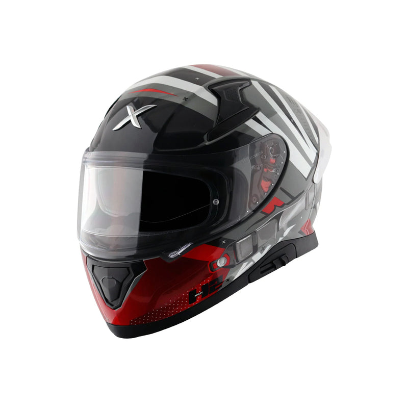 Helmet/Axor/APEX/HEX 2/COOL GREY RED/Xl  FREE TBOLT HELMET CLEANER