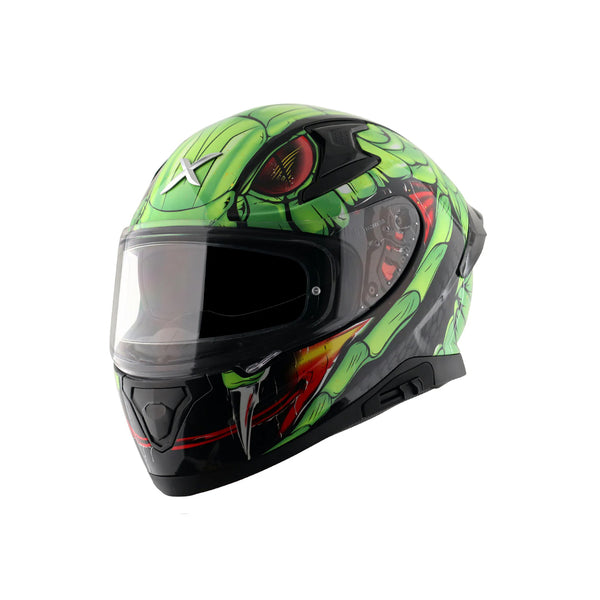 Helmet/Axor/APEX/VENOMOUS/BLACK GREEN/Xl  FREE TBOLT HELMET CLEANER