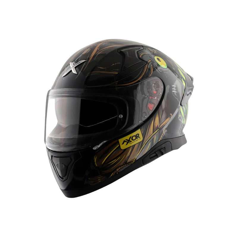 Helmet/Axor/Apex Seadevil//Black Gold/Pcs/L  FREE TBOLT HELMET CLEANER