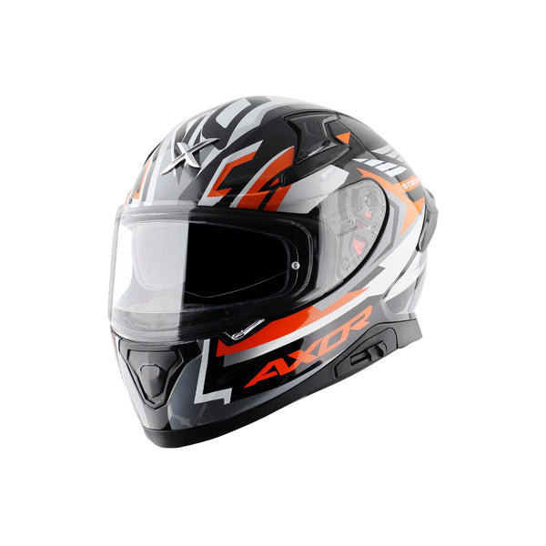 Helmet/Axor/Apex Streak/Gloss/Black Orange/Pcs/L  FREE TBOLT HELMET CLEANER