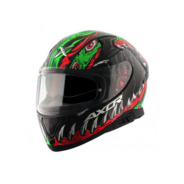 Helmet/Axor/BEAST/BLACK GREEN/L With FREE TBOLT HELMET CLEANER