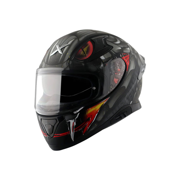 Helmet/Axor/APEX VENOMOUS/BLACK M BLUE/ FREE TBOLT HELMET CLEANER