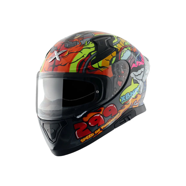 Helmet/Axor/Apex XBHP 299/NEON YELLOW BLUE/M FREE TBOLT HELMET CLEANER