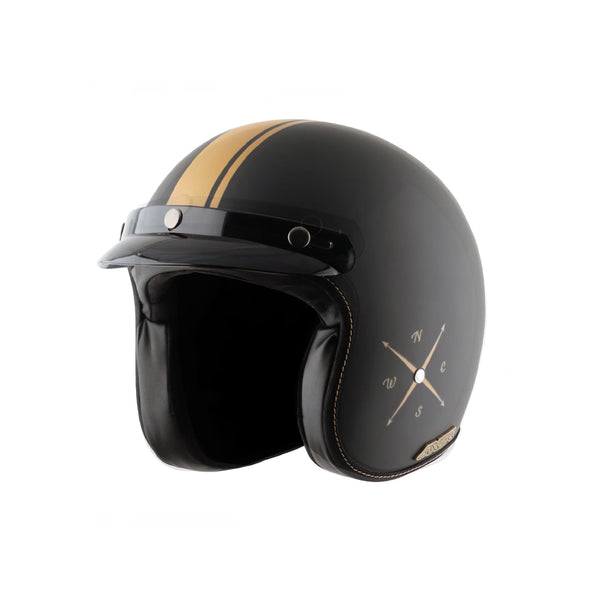 Helmet/Axor/RETRO JET EURO GLOBE/DULL BLACK/M FREE TBOLT HELMET CLEANER