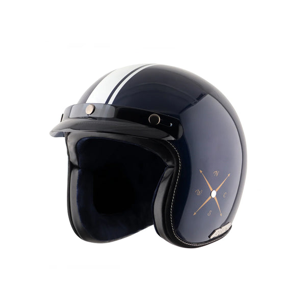 Helmet/Axor/RETRO JET EURO GLOBE/ROYAL BLUE/L FREE TBOLT HELMET CLEANER