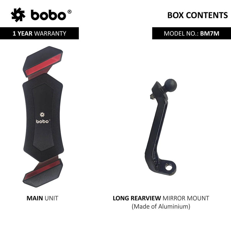 BOBO BM7 Diagonal-Grip Bike / Cycle Phone Holder Motorcycle Mobile Mount