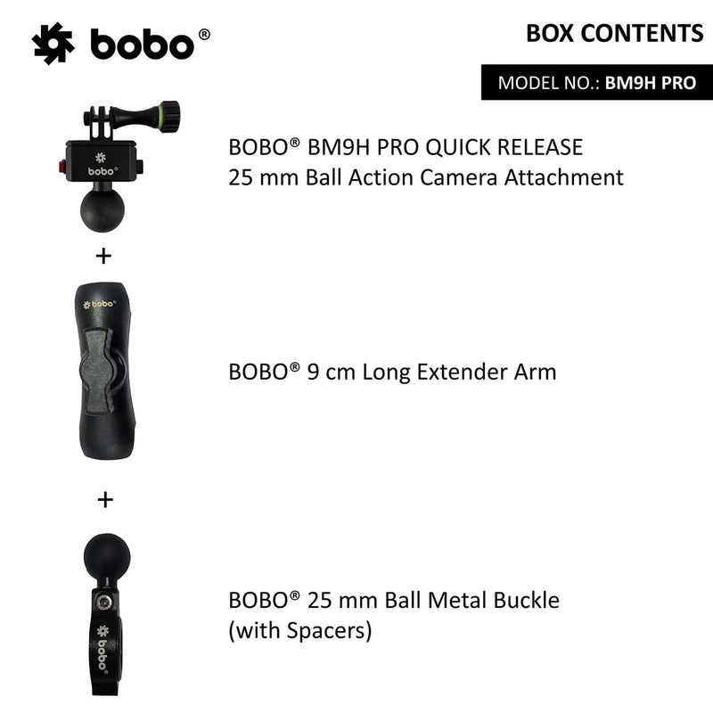 BOBO BM9H PRO Quick Release Action Camera Mount