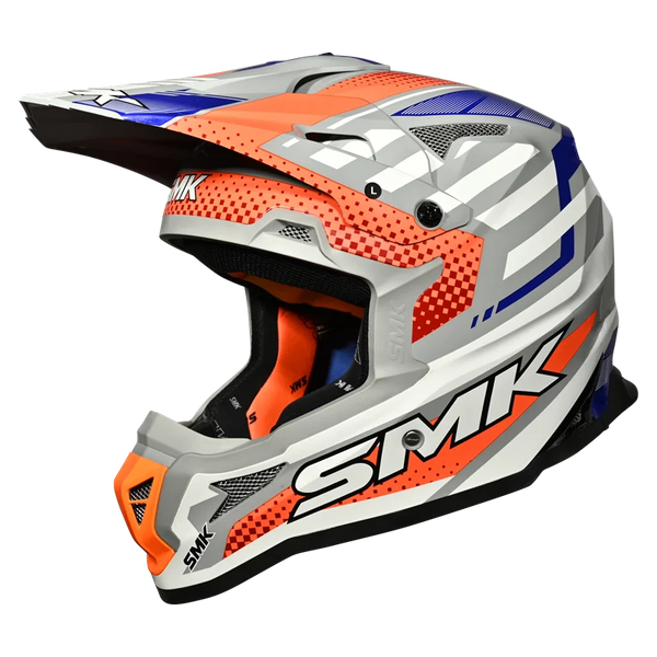SMK Allterra Bulldozer MX Helmet – Off-Road Helmet with Dual Shells & Wide Eye Port