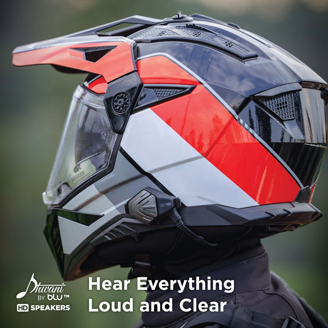 BluArmor C10 Bluetooth Motorcycle Intercom | Motorcycle Helmet Intercom Communication Device