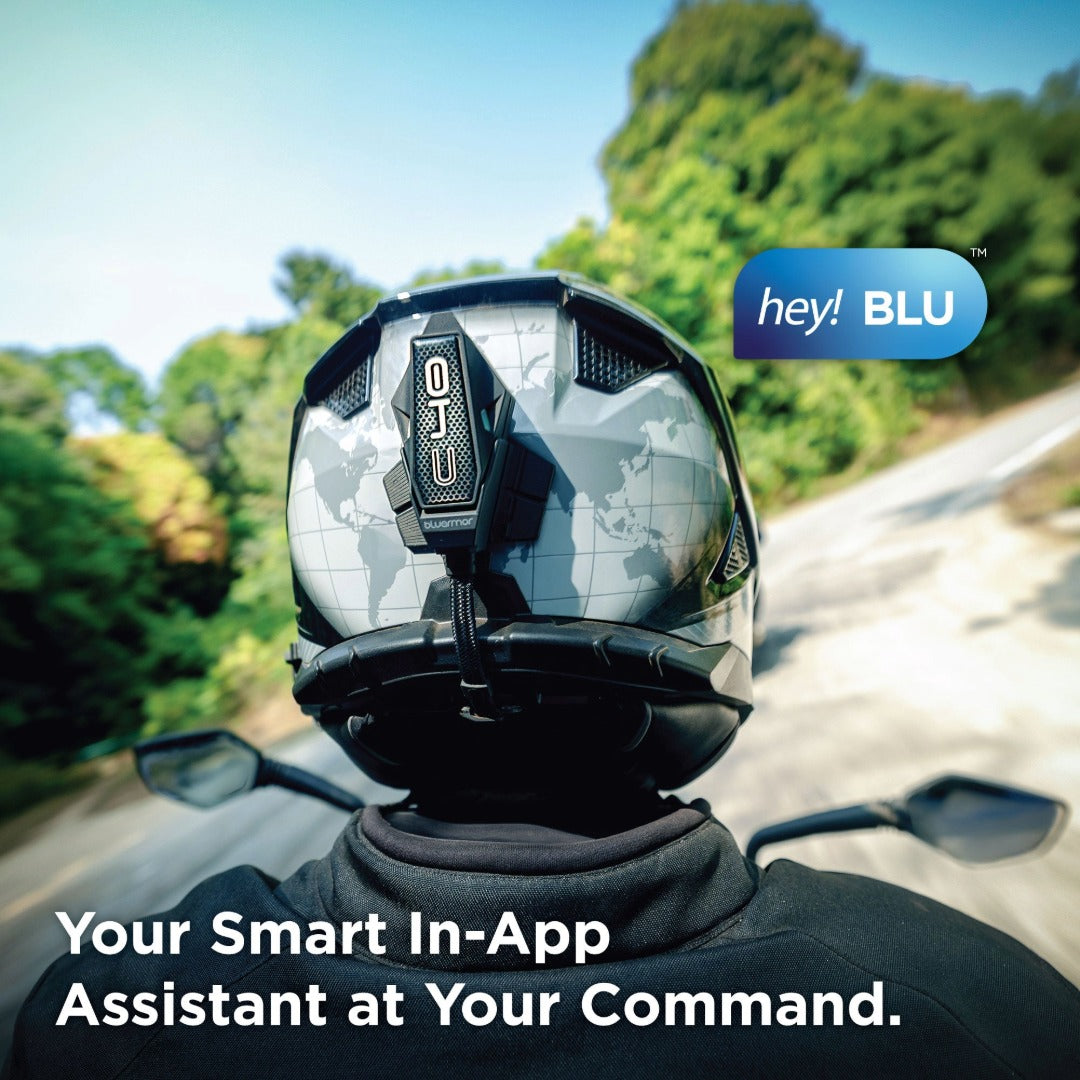 BluArmor C40 Bluetooth Motorcycle Intercom | RIDEGRID 2.0 Mesh | 20 Rider Group | IP67 Waterproof