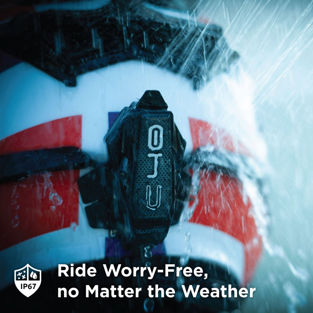 BluArmor C40 Bluetooth Motorcycle Intercom | RIDEGRID 2.0 Mesh | 20 Rider Group | IP67 Waterproof