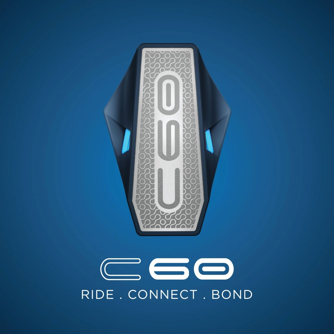 BluArmor C60 Bluetooth Motorcycle Intercom with RIDEGRID 2.0™ PRO Mesh | Unlimited Rider Mesh | Crash Detection | IP67 Waterproof
