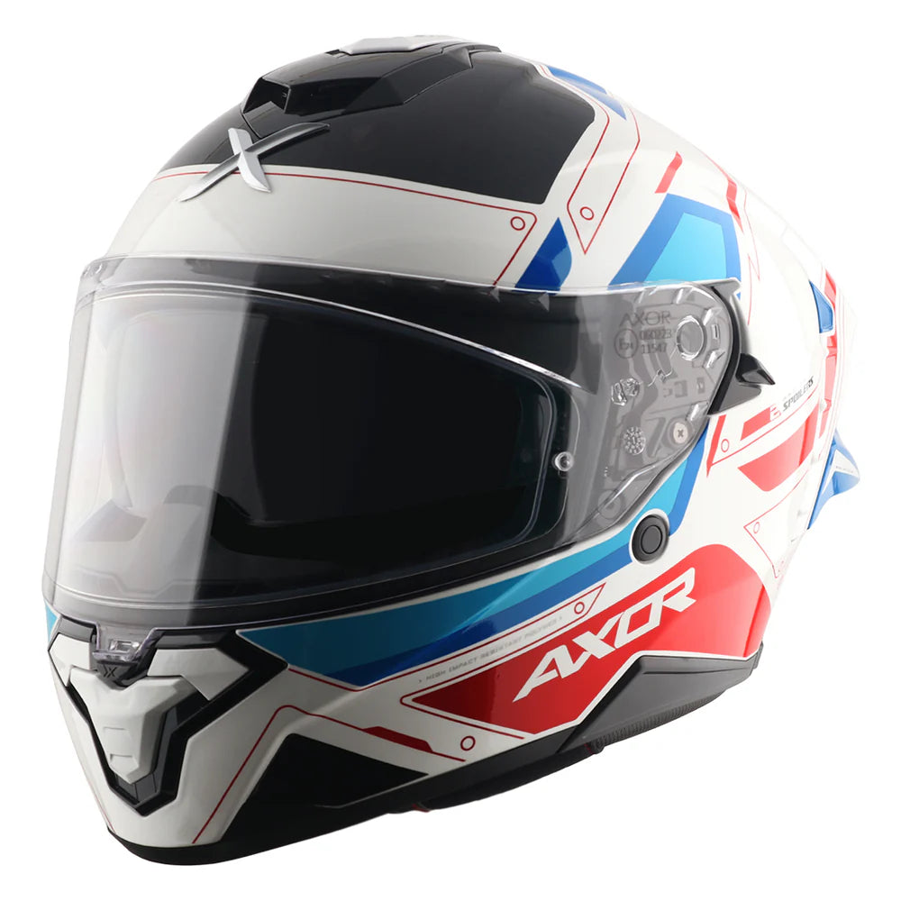 AXOR Brutale Ryden Dual Spoiler Helmet White Red