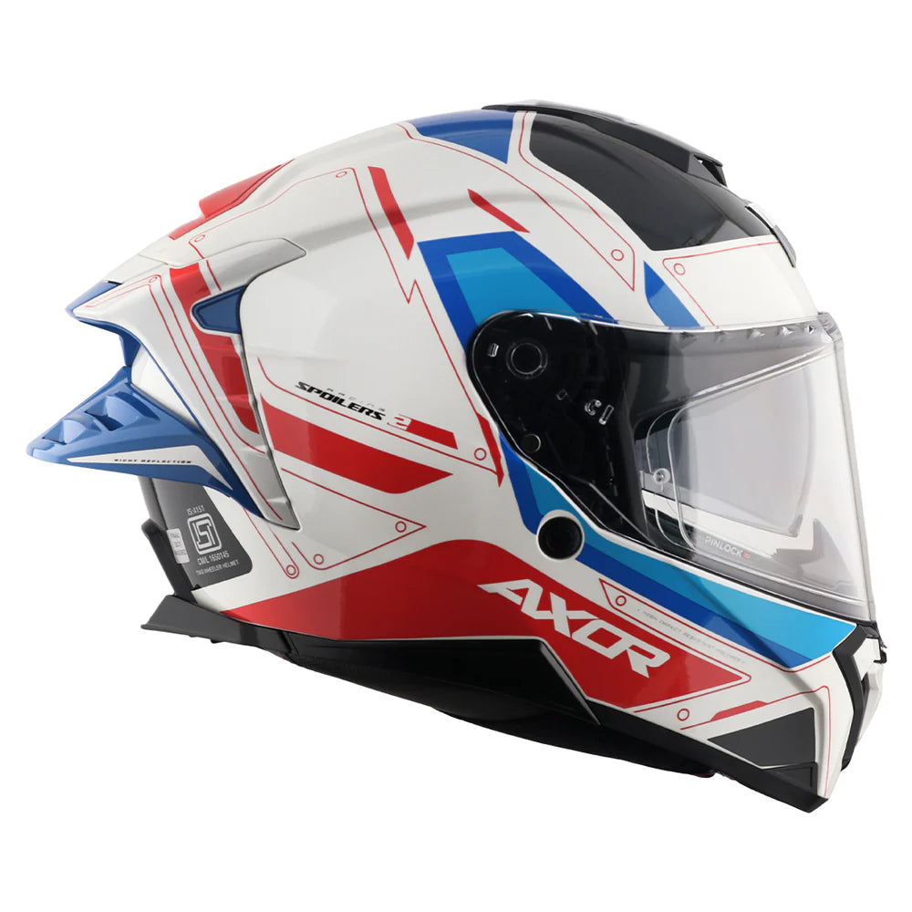 AXOR Brutale Ryden Dual Spoiler Helmet White Red