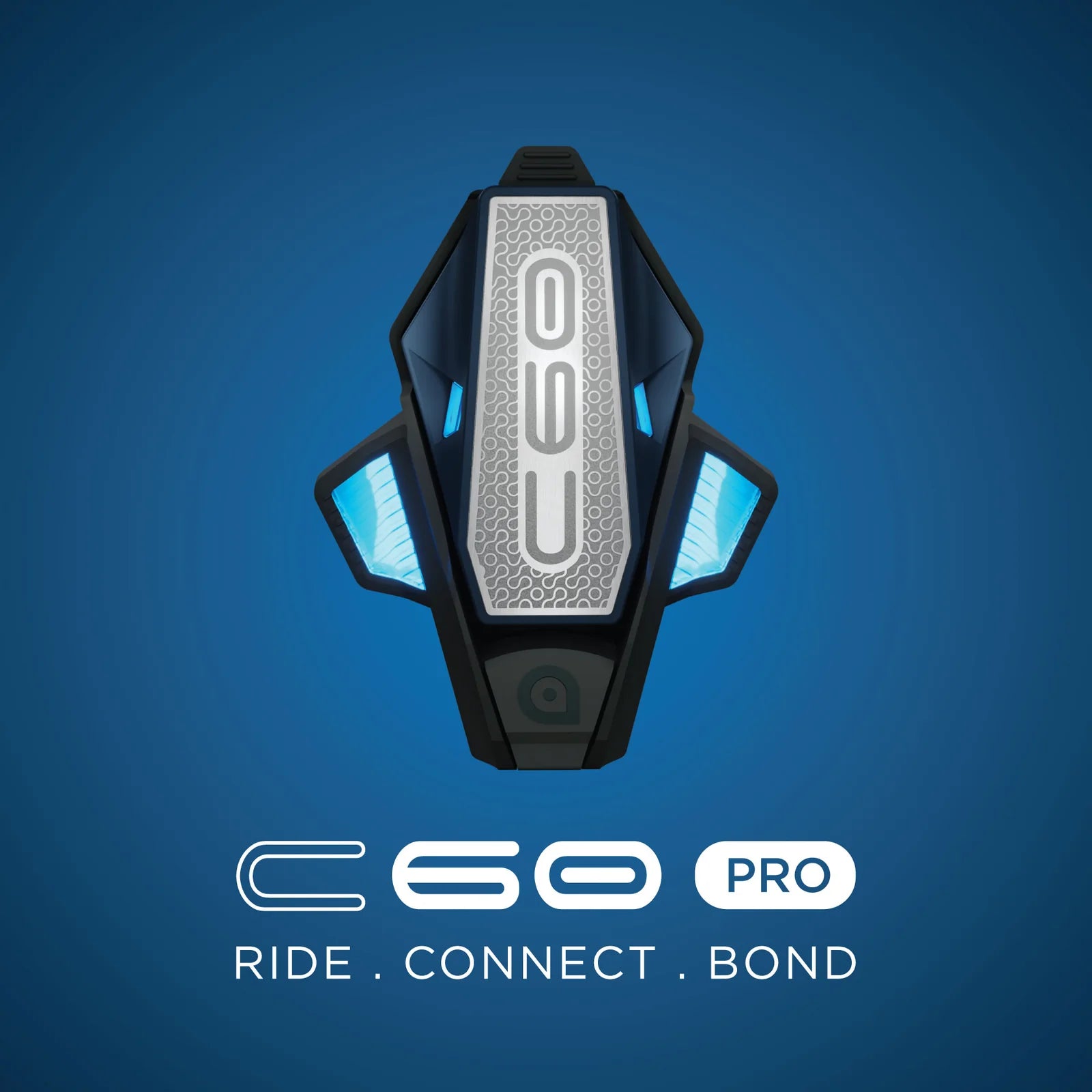 BluArmor C60 Pro Bluetooth Motorcycle Intercom with RIDEGRID 2.0™ PRO Mesh | Unlimited Rider Mesh | Crash Detection | 3.5mm Audio Output